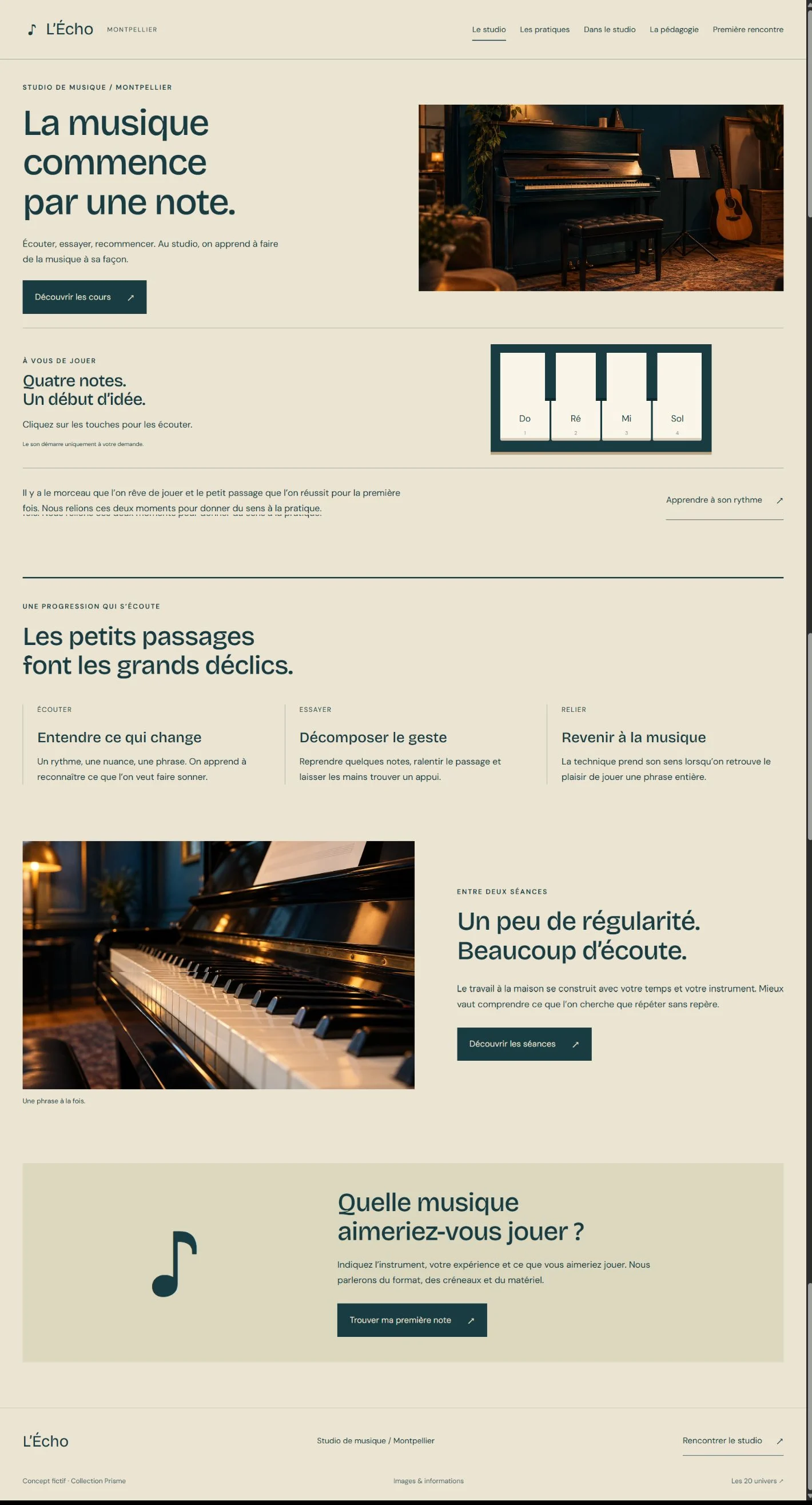 Aperçu du site L’Écho