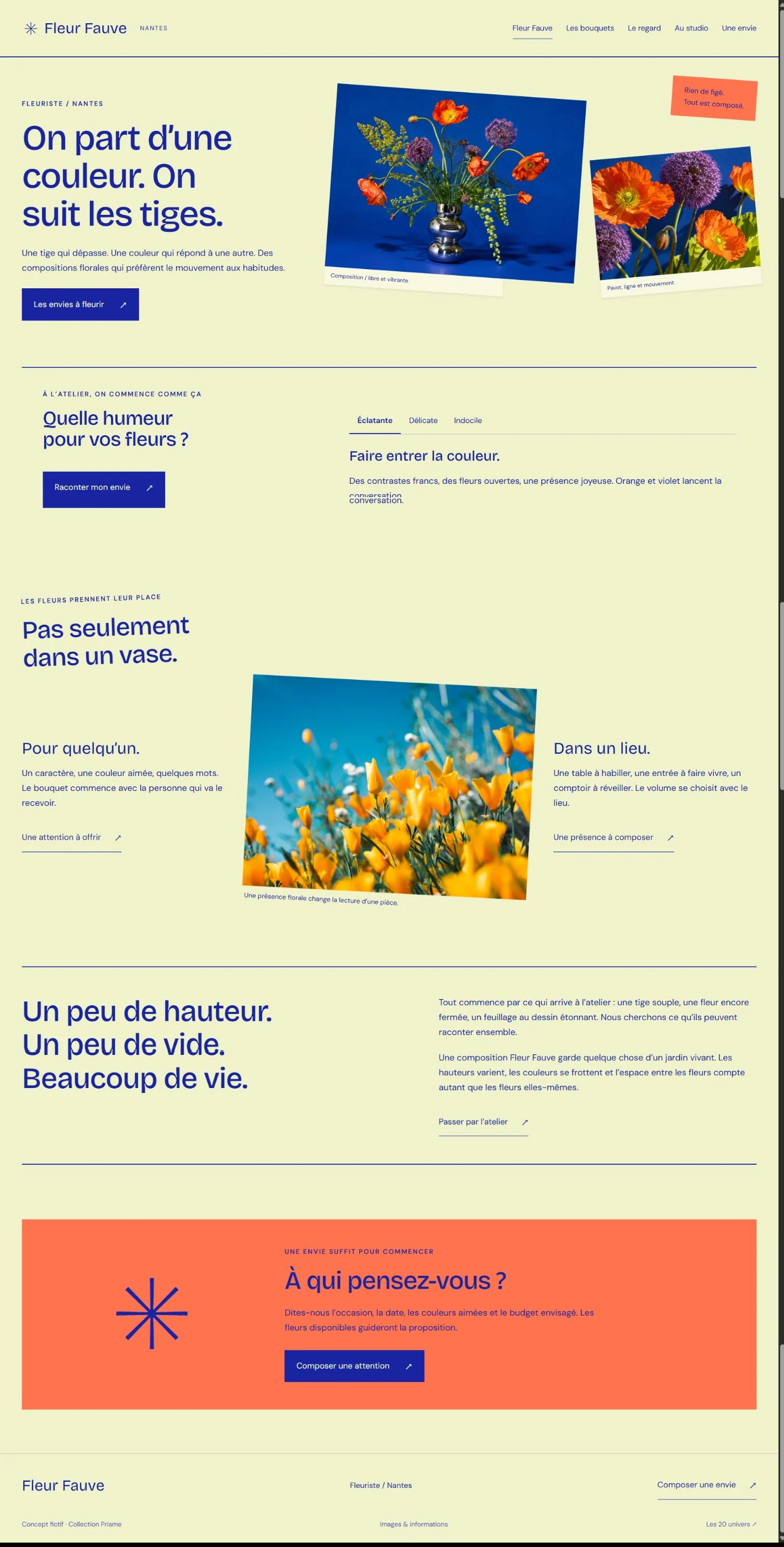 Aperçu du site Fleur Fauve