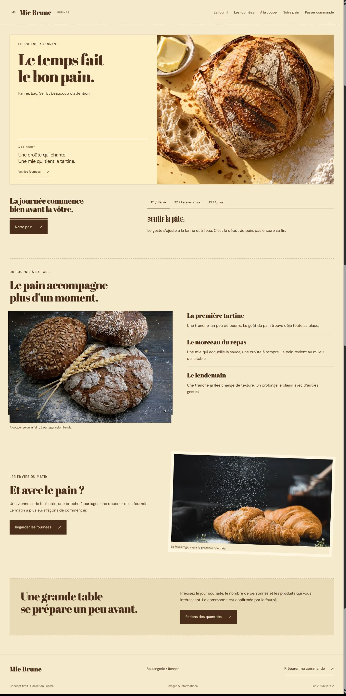 Aperçu du site Mie Brune