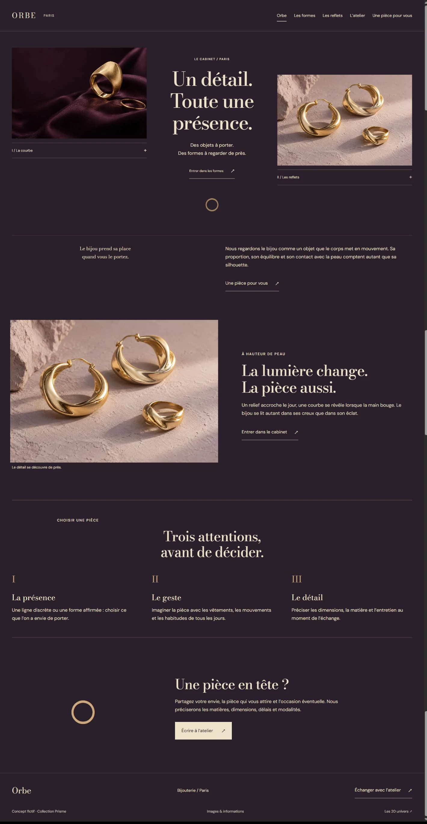 Aperçu du site Orbe