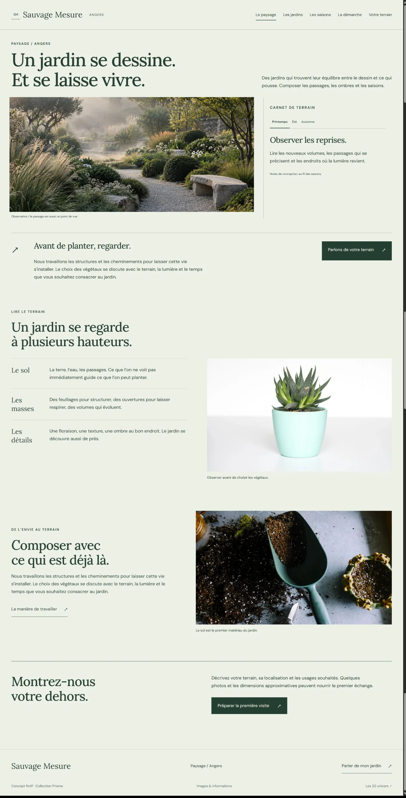 Aperçu du site Sauvage Mesure