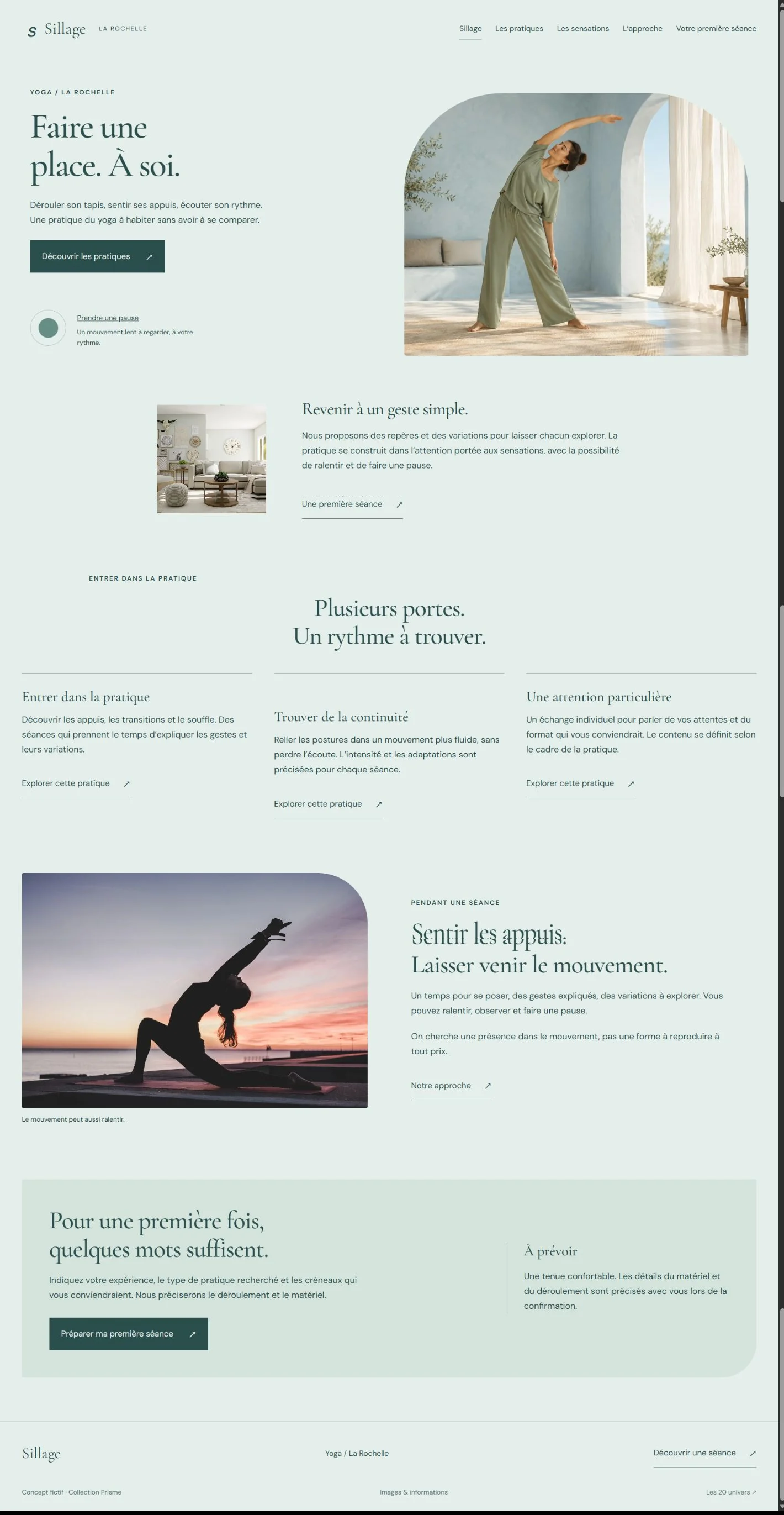 Aperçu du site Sillage