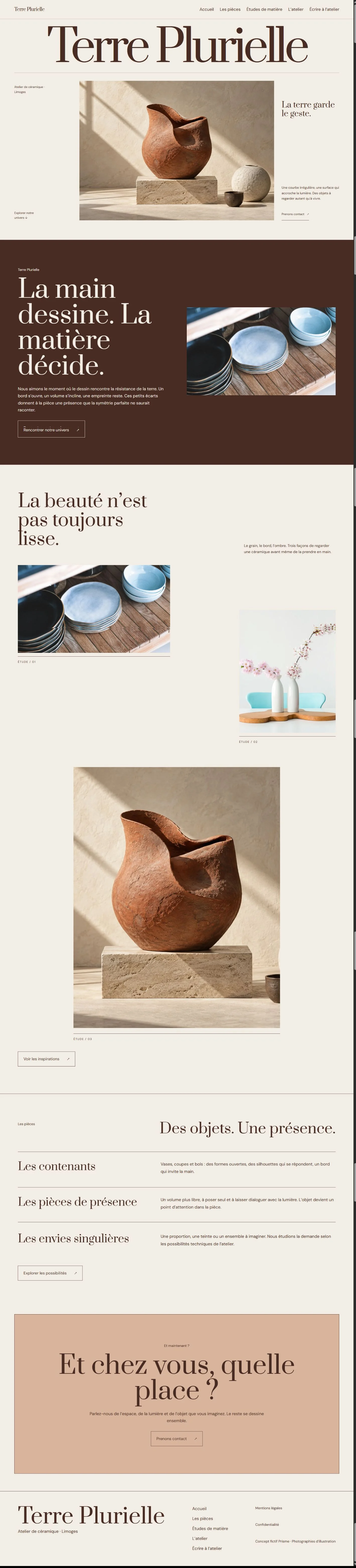 Aperçu du site Terre Plurielle